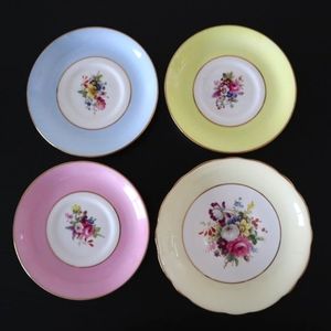 Hammersley Saucers Bone China Set of 4 / Hammersley Saucers China